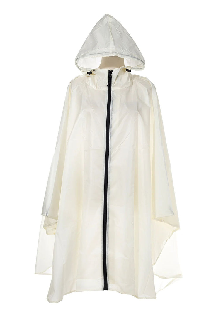 Park Lane Cream Waterproof Poncho Pack-a-mac