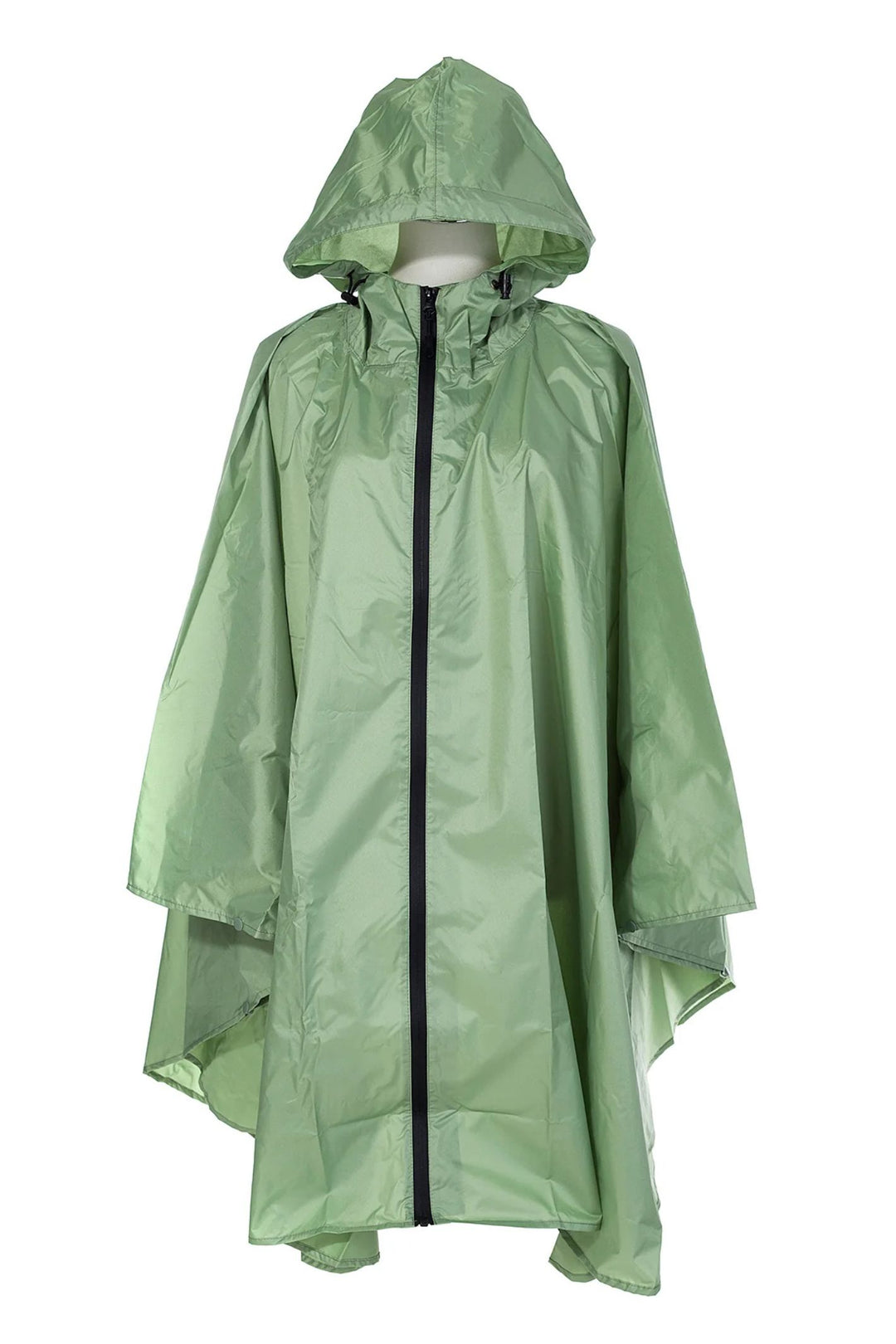 Park Lane Olive Green Waterproof Poncho Pack-a-mac