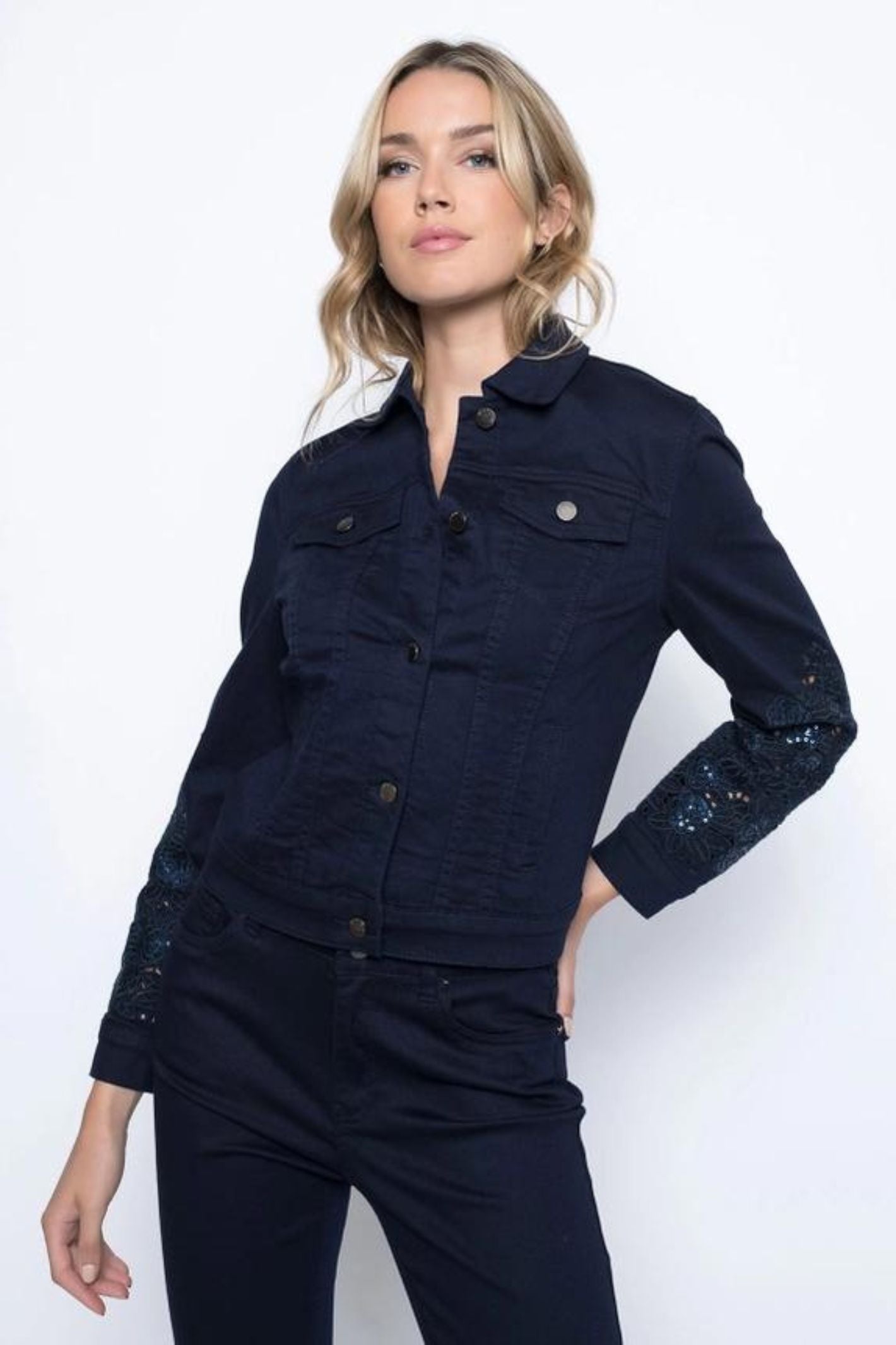 Cut off hot sale denim shirt