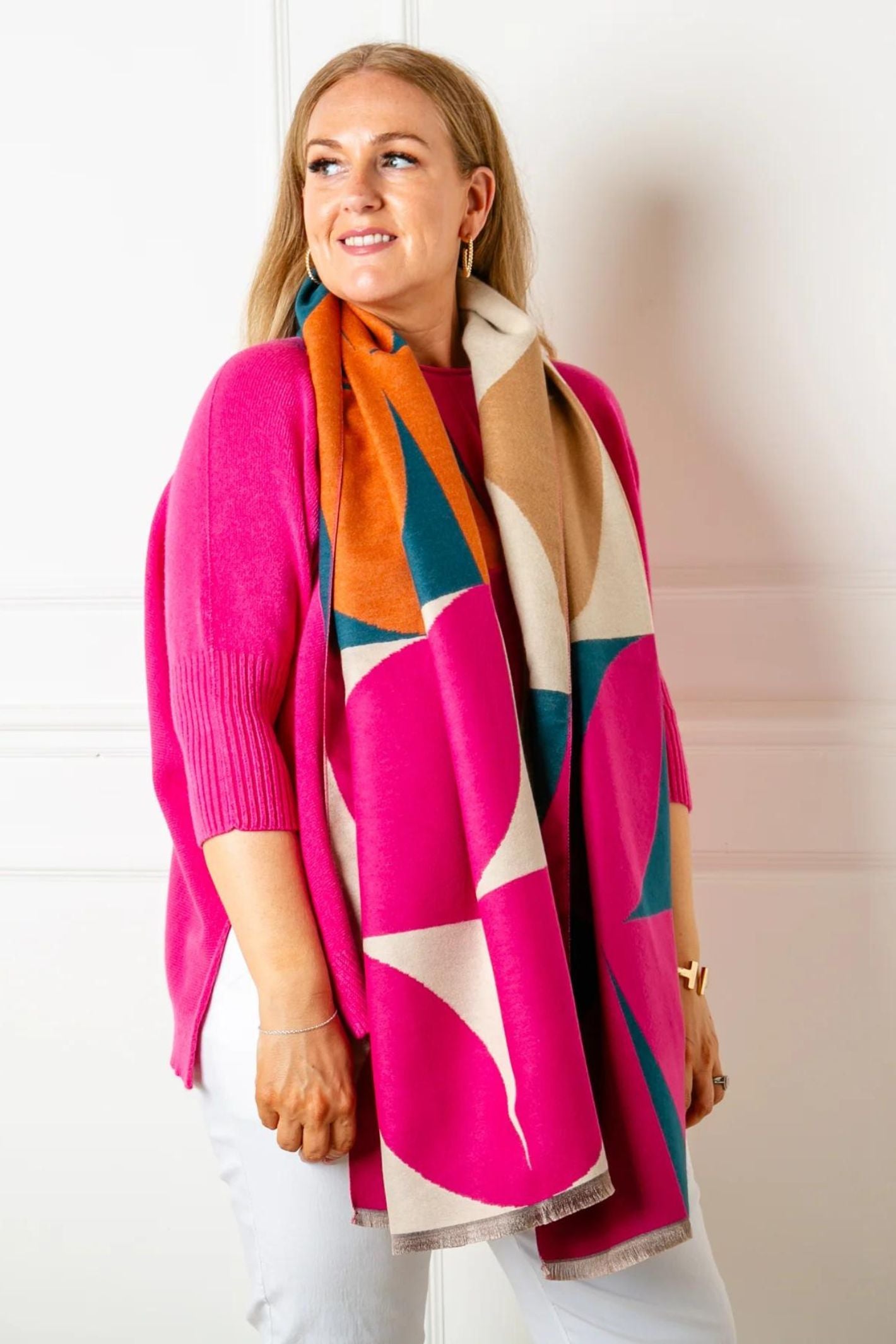 Pink & Teal Toronto Super Soft Scarf