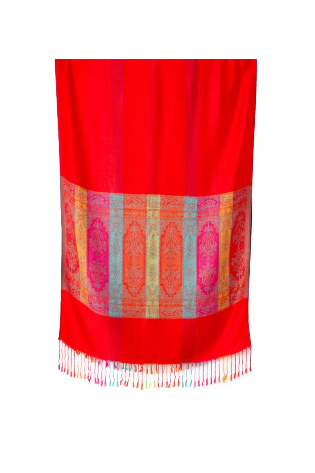 Red Silky Seville Pashmina