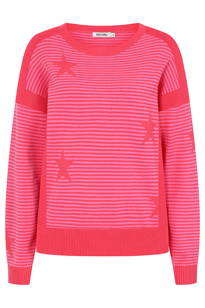 Pink star jumper best sale