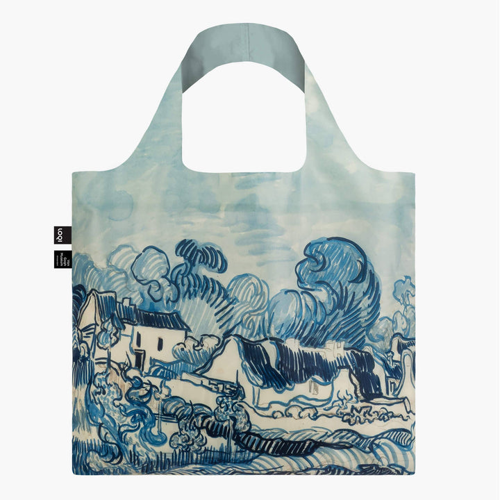 Loqi Blue Vincent Van Gogh Old Vineyard & Landscape with Houses Recycled Tote Bag