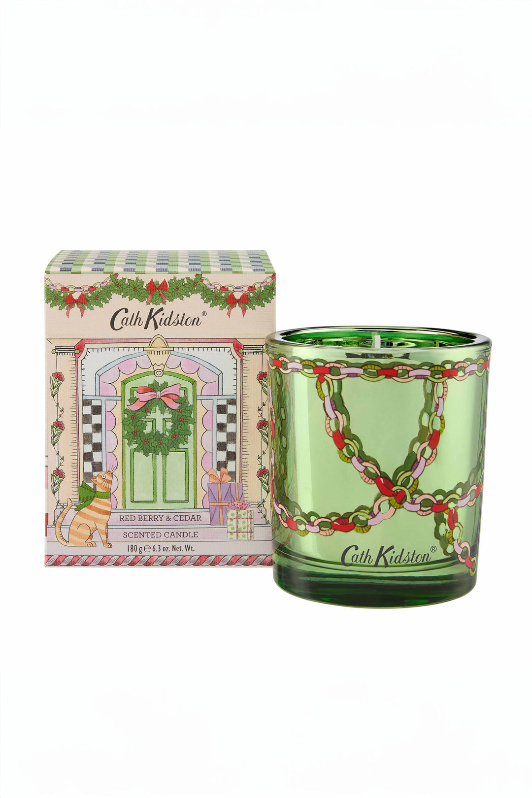 Cath Kidston A Doll's House Festive Glass Candle Boxed - Experience Boutique