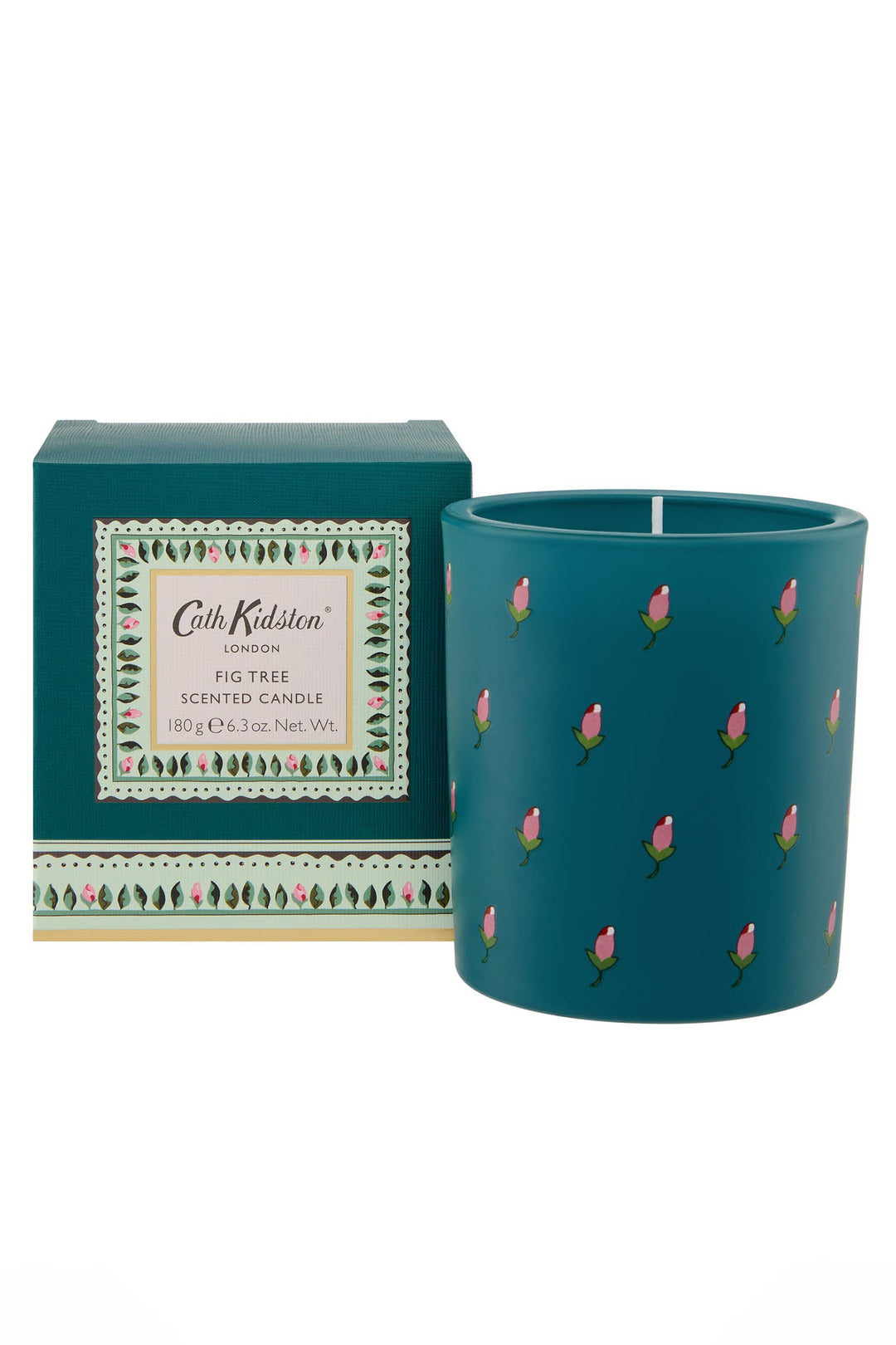 Cath Kidston Home Fragrance Fig Tree Dark Green Glass Candle - Experience Boutique