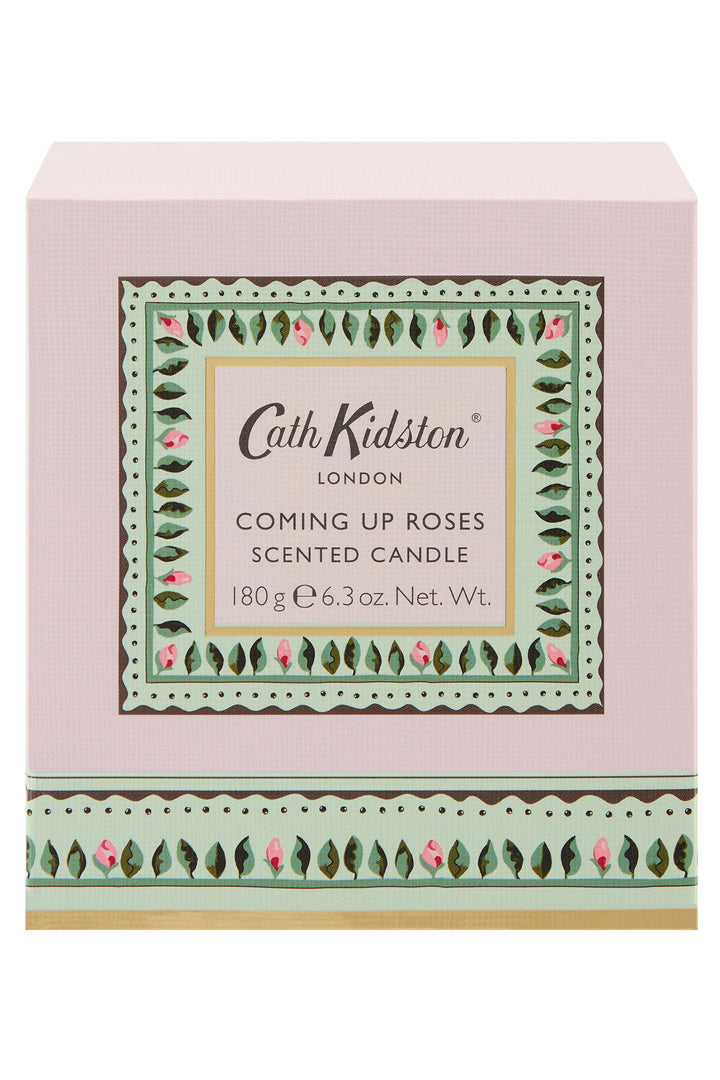 Cath Kidston Home Fragrance Pink Coming Up Roses Glass Candle - Experience Boutique