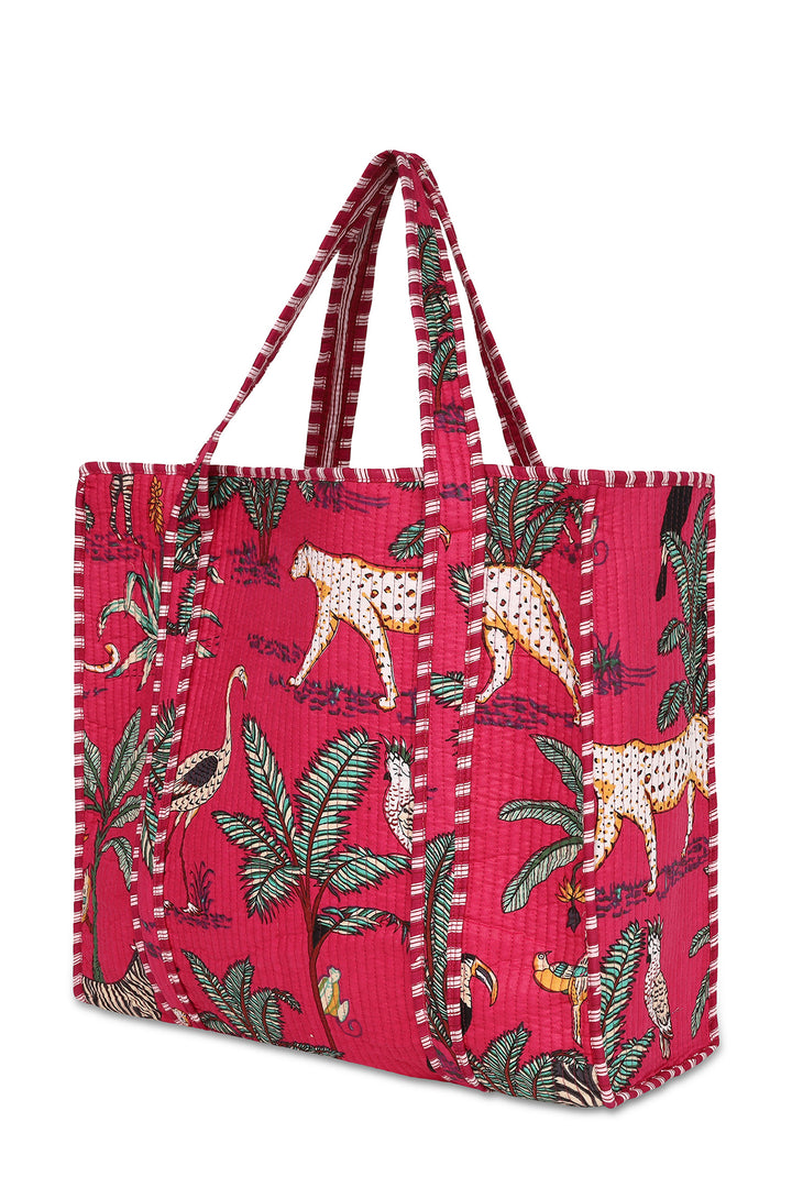 Conscious Yoga Collective CYC The Ultimate Jungle Tote Hot Pink - Experience Boutique