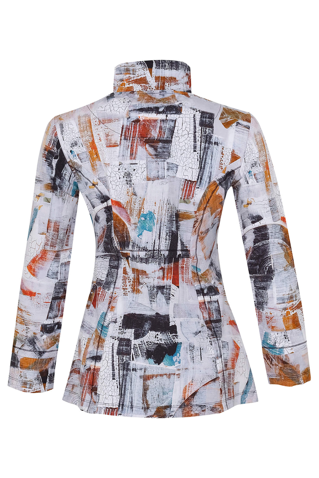 Dolcezza 73637 Off White Francesco D'Adamo Print Jacket - Experience Boutique