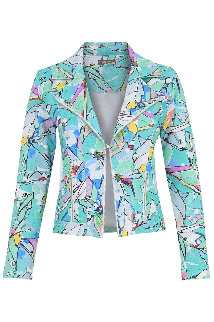 Dolcezza Jacket Half Moon Morning Print 25620 - Experience Boutique