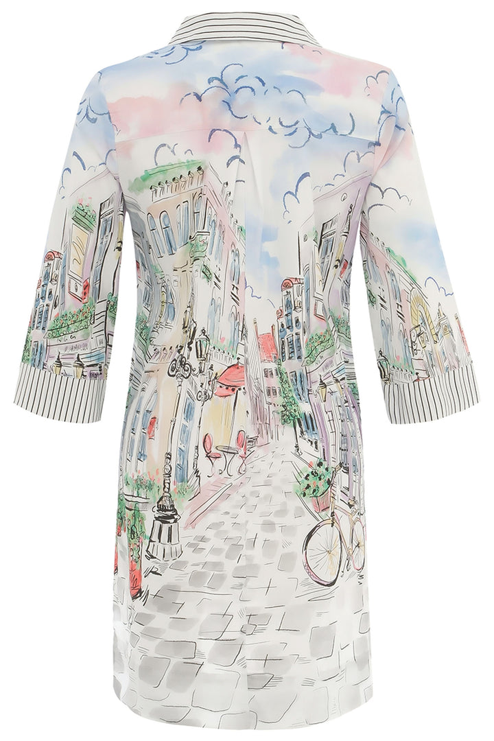 Dolcezza Shirt Dress Sunday Afternoon Print 25725 - Experience Boutique