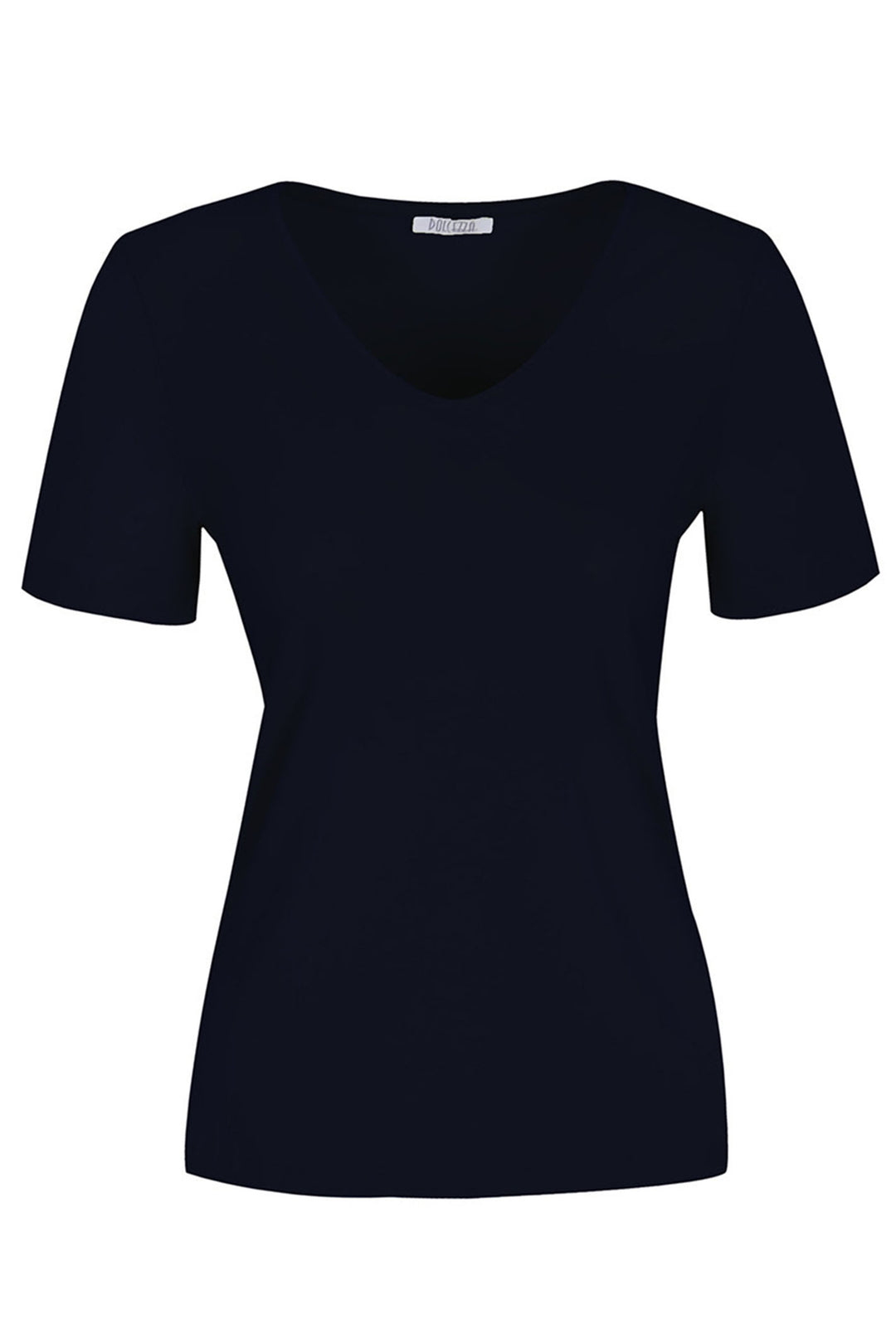 Dolcezza T-Shirt V-Neck Navy 25501 - Experience Boutique