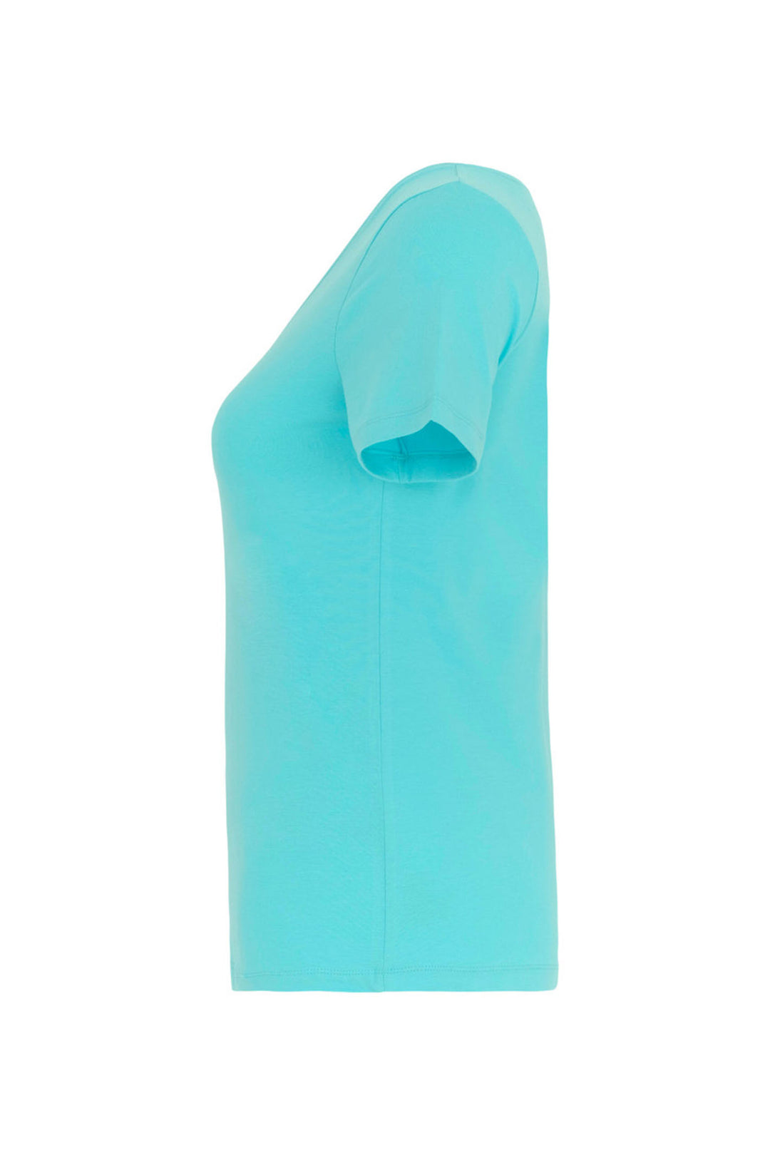 Dolcezza T-Shirt V-Neck Aqua Blue 25501 - Experience Boutique