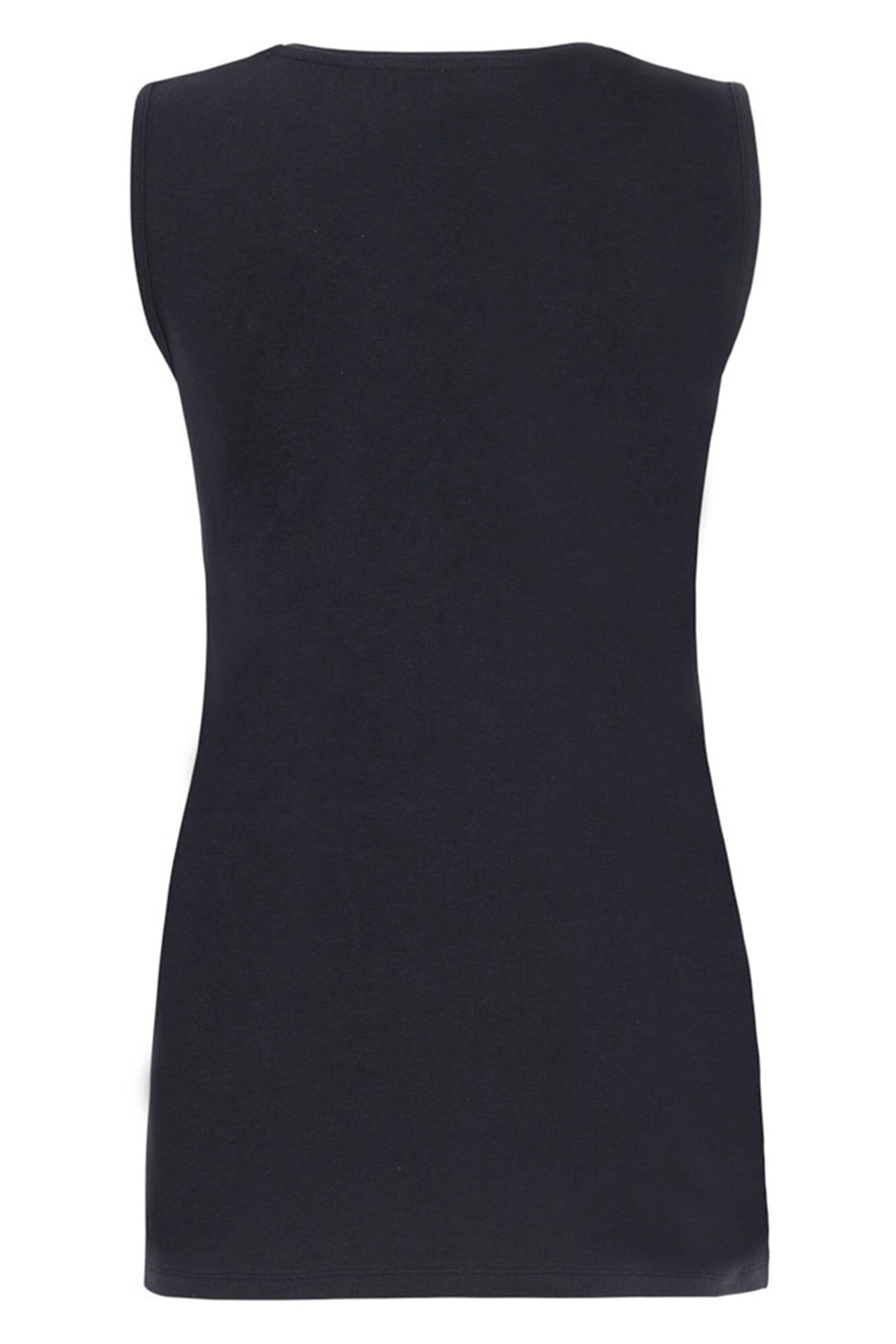 Dolcezza Vest Top Round Neck Navy 25505 - Experience Boutique