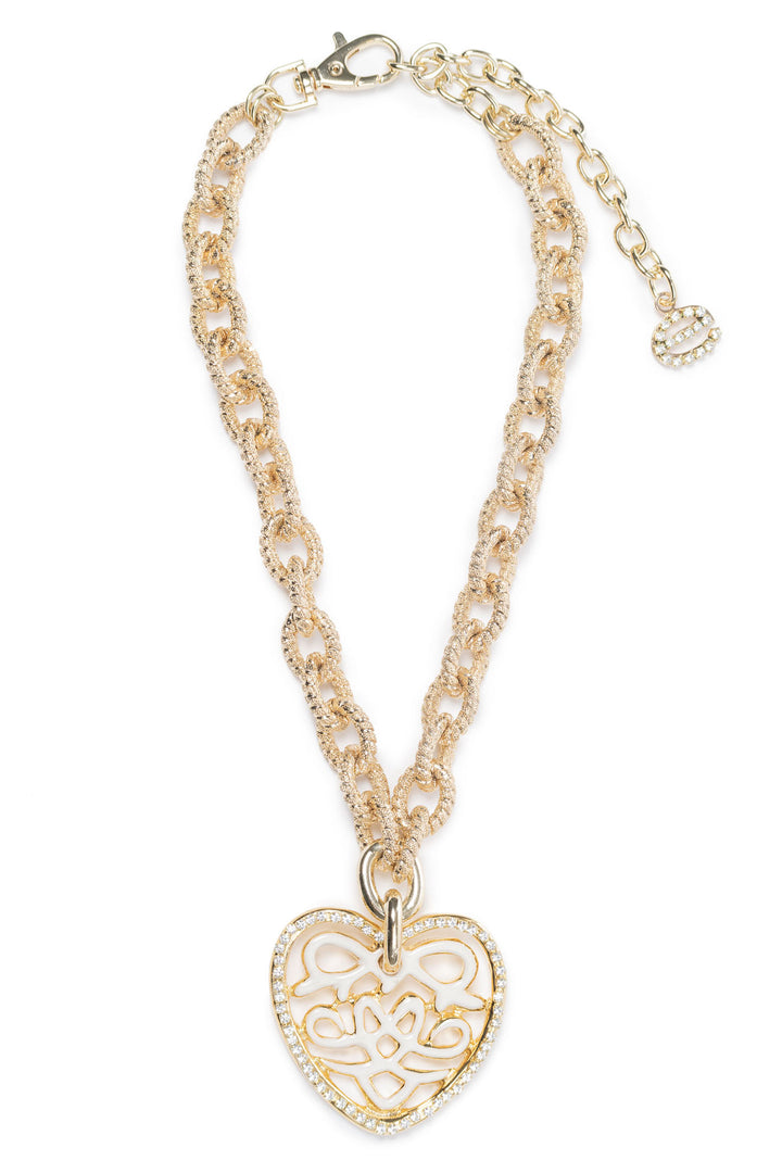 Elisa Cavaletti ELW240595501 Gold Cuore Smalto Necklace - Experience Boutique