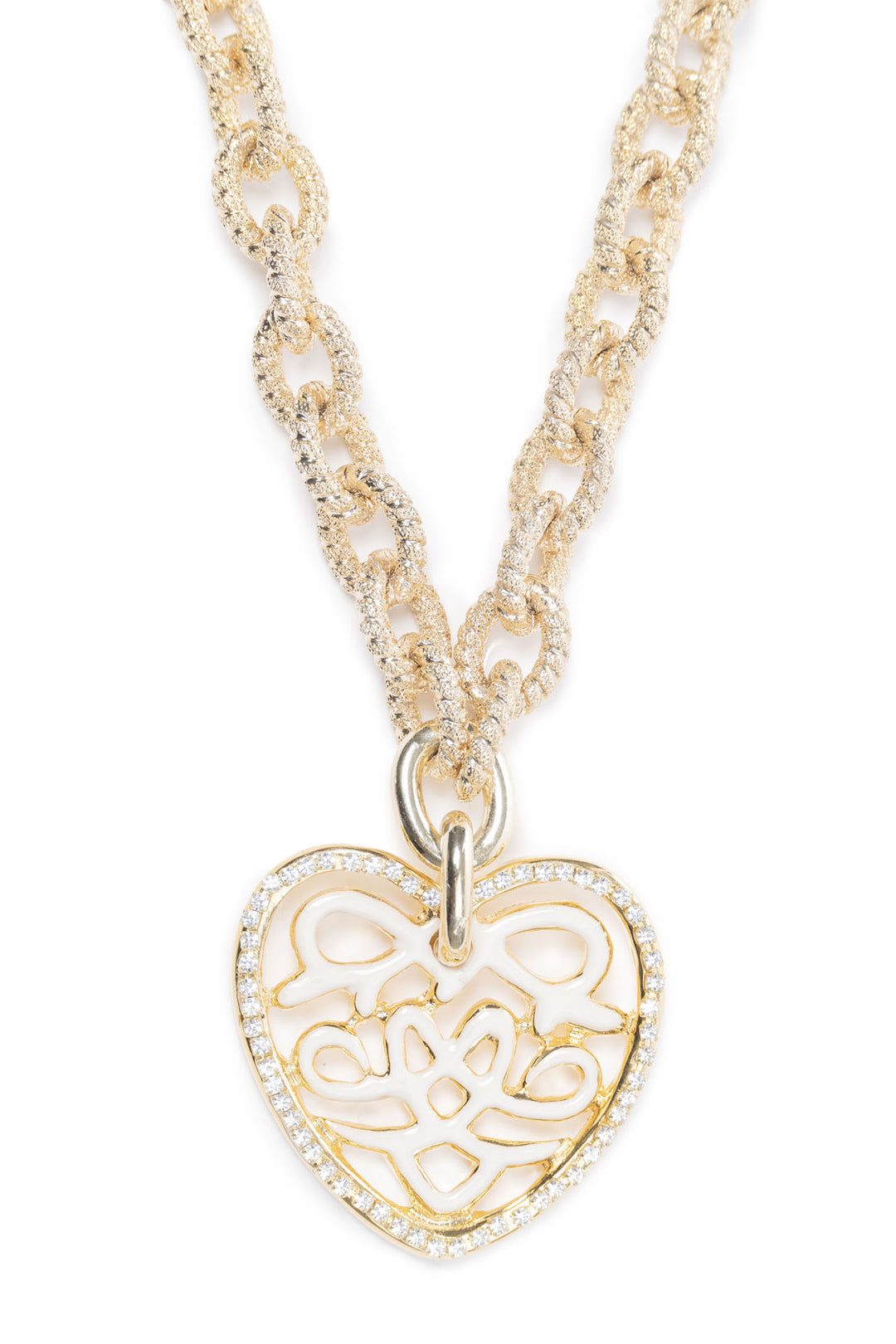 Elisa Cavaletti ELW240595501 Gold Cuore Smalto Necklace - Experience Boutique