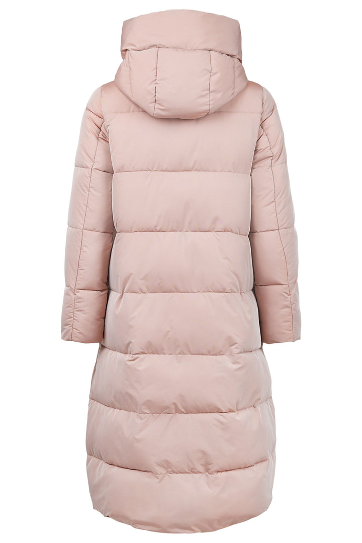 Frandsen 952 41 Dusky Pink Quilt Puffer Coat - Experience Boutique