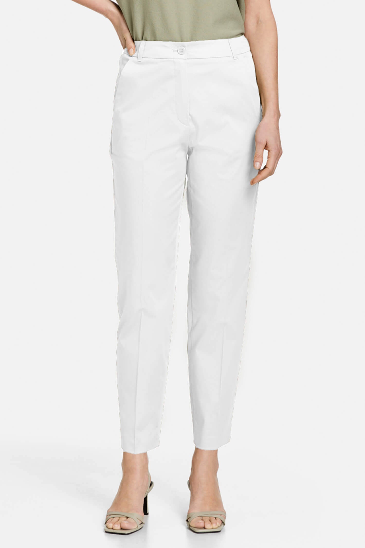 Cato Fashions | Cato Plus Petite White Linen Trousers
