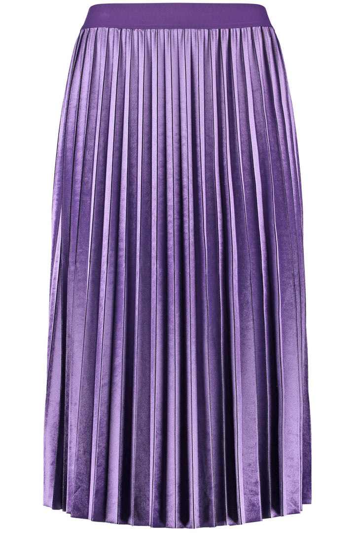 Gerry Weber 210036 Dark Violet Pleated Skirt - Experience Boutique