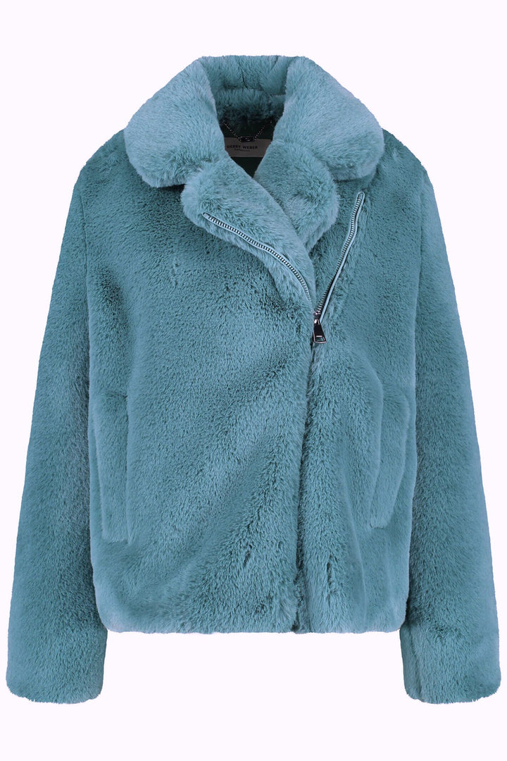 Gerry Weber 250005 Arctic Blue Faux Fur Coat