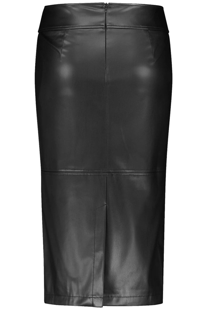 Gerry Weber 311032 Black Faux Leather Skirt - Experience Boutique