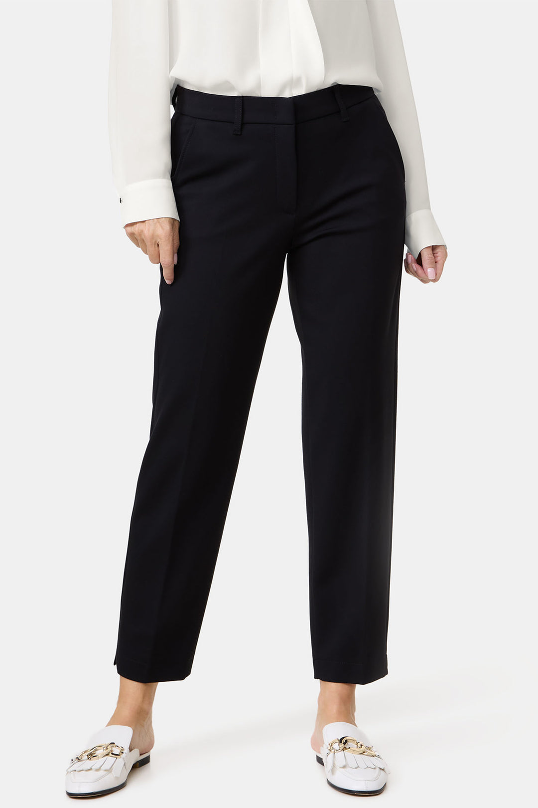 Gerry Weber 322109 KIRSTY City Style Black Trousers - Experience Boutique