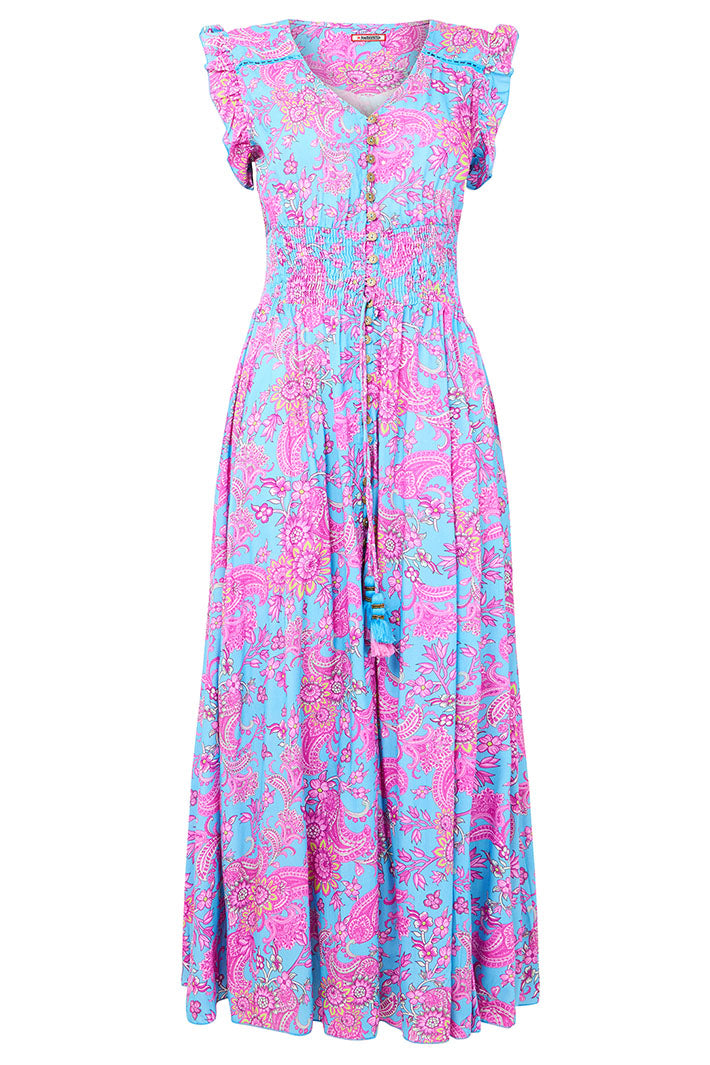 Joe Browns Aline Sequin Printed Boho Maxi Dress WF163A - Experience Boutique