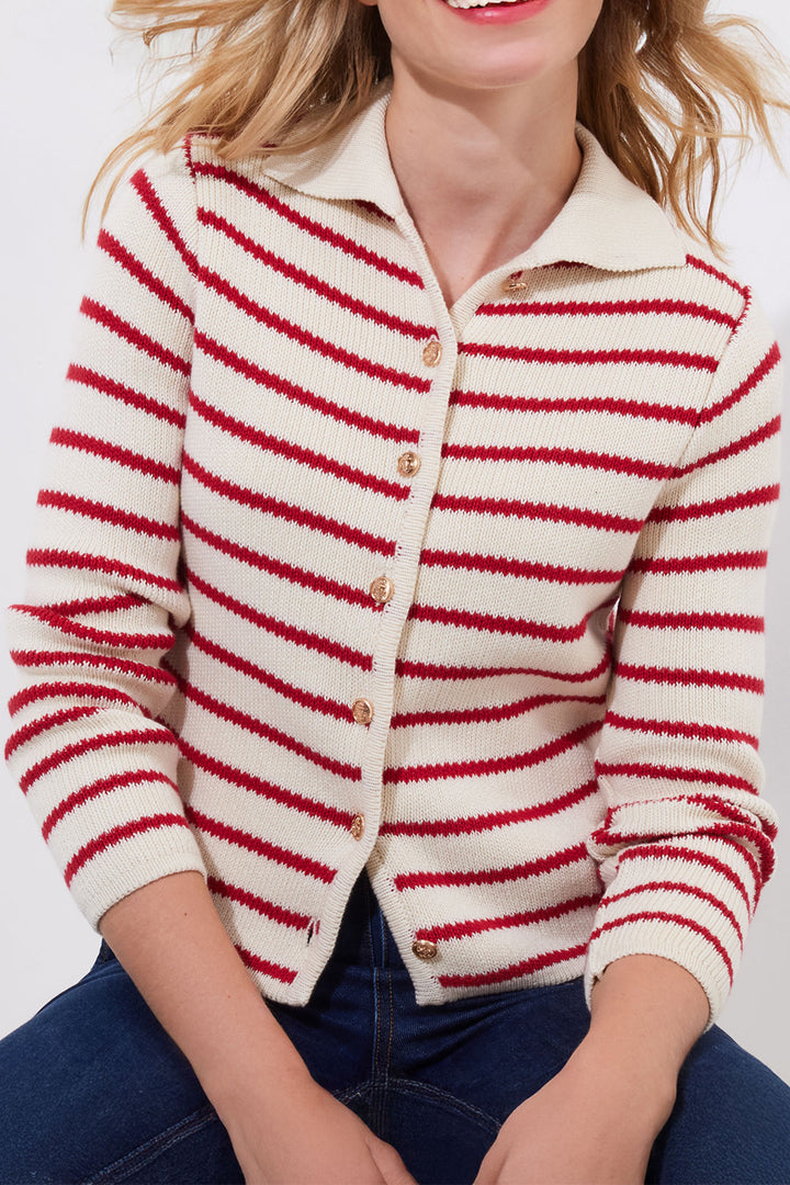 Joe Browns Amelie Collared Cardigan WK805A - Experience Boutique