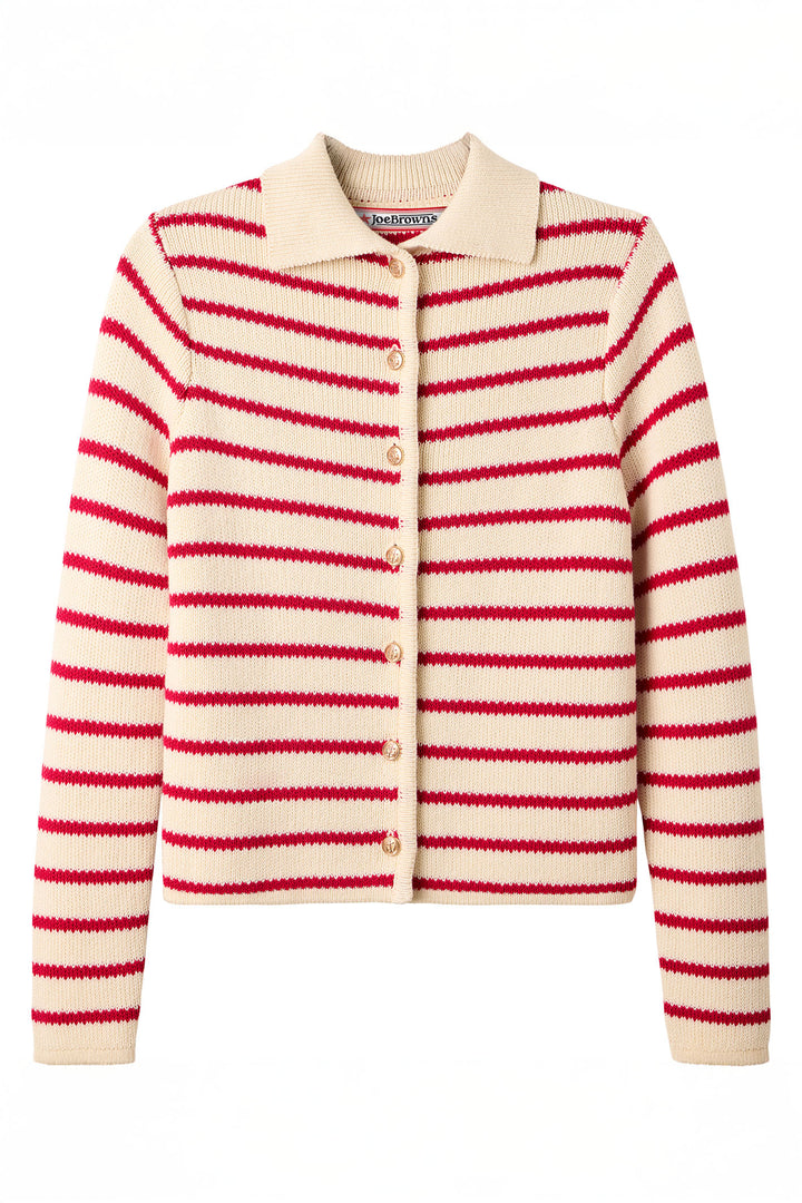 Joe Browns Amelie Collared Cardigan WK805A - Experience Boutique