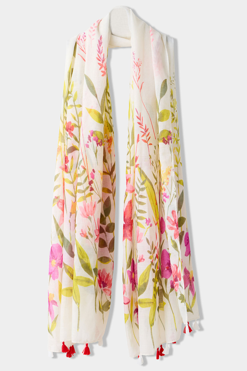 Joe Browns Spring Flowers Tassel Scarf HB510A - Experience Boutique