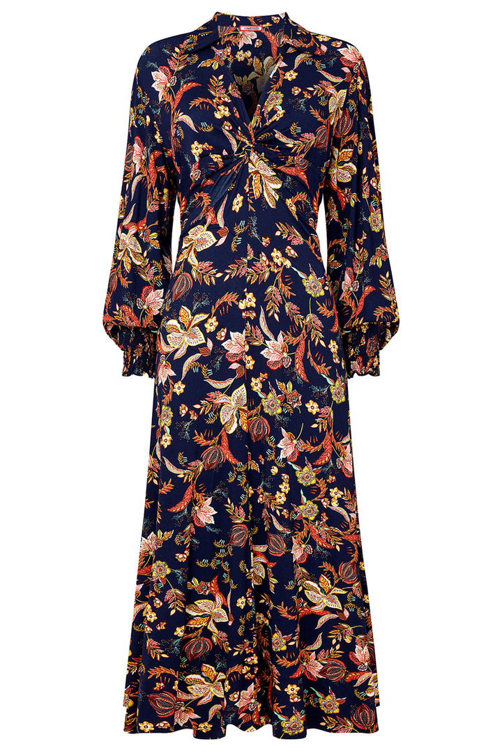 Joe Browns WF077 Navy Autumn Days Jersey Dress - Experience Boutique