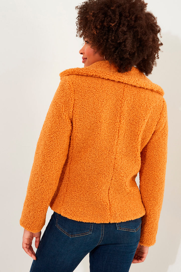 Joe Browns WJ666 Yellow Ochre Cosy & Cute Teddy Jacket - Experience Boutique