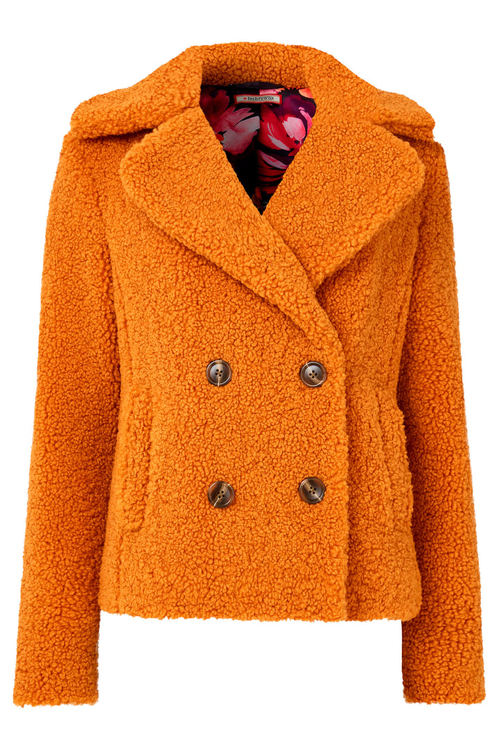 Joe Browns WJ666 Yellow Ochre Cosy & Cute Teddy Jacket - Experience Boutique