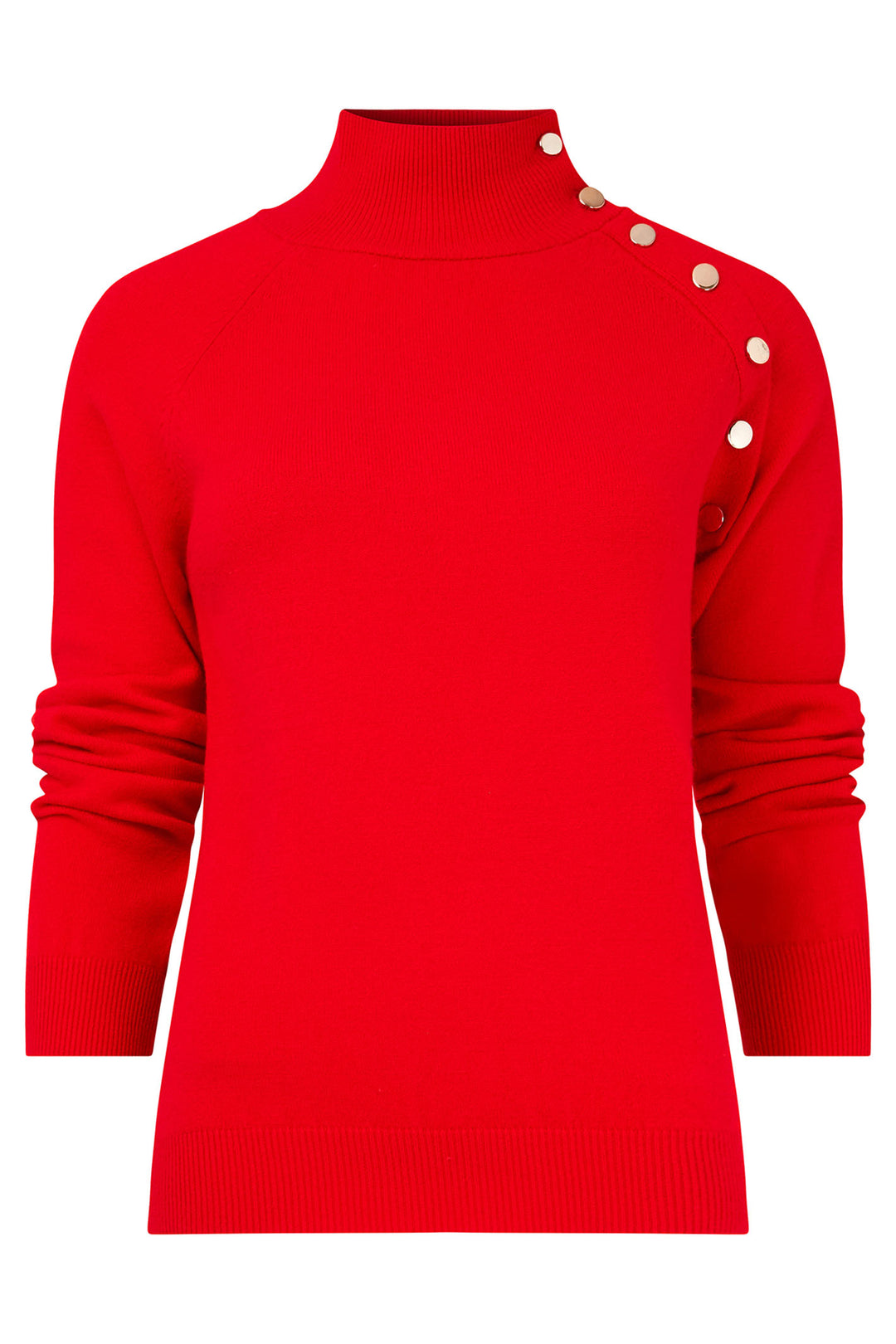 Joe Browns WK741 Red Poppy High Neck Jumper - Experience Boutique