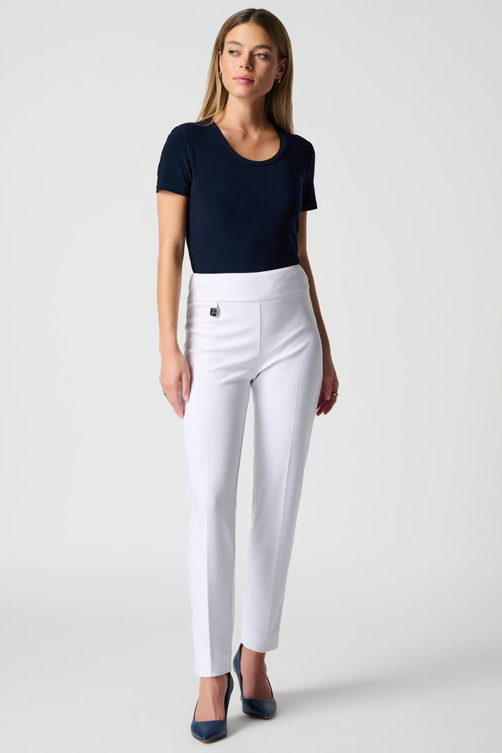 Joseph Ribkoff 144092 12 White Pull-On Trousers - Experience Boutique