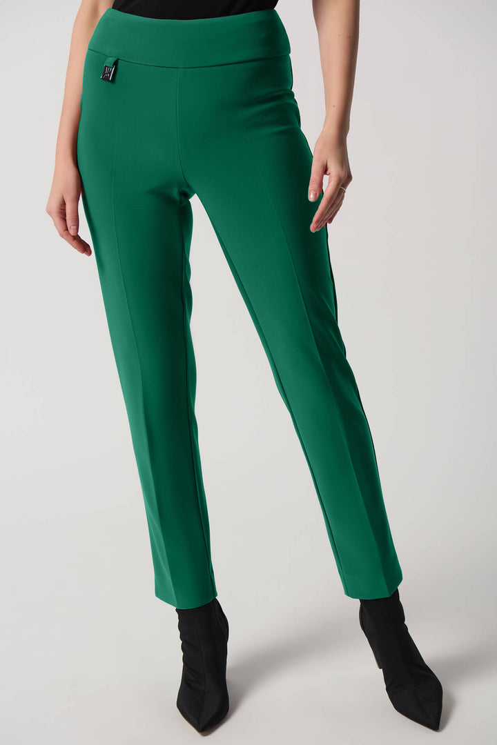 Joseph Ribkoff 144092TT Kelly Green Slim Leg Pull-On Trousers - Experience Boutique