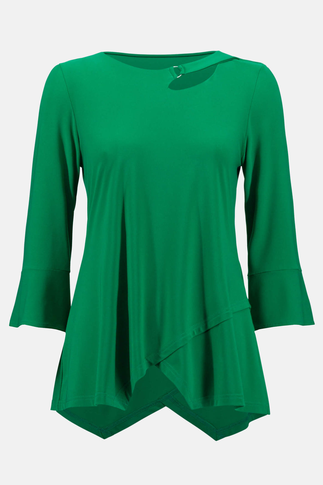 Joseph Ribkoff 233081 Kelly Green Slash Neck Top - Experience Boutique