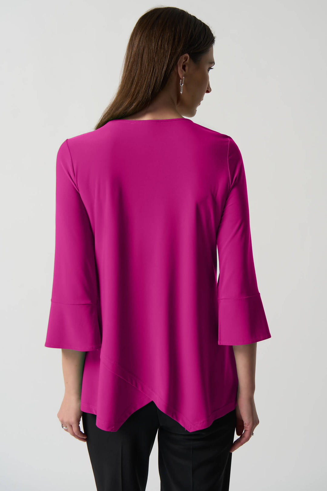 Joseph Ribkoff 233081 Opulence Pink Slash Neck Top - Experience Boutique