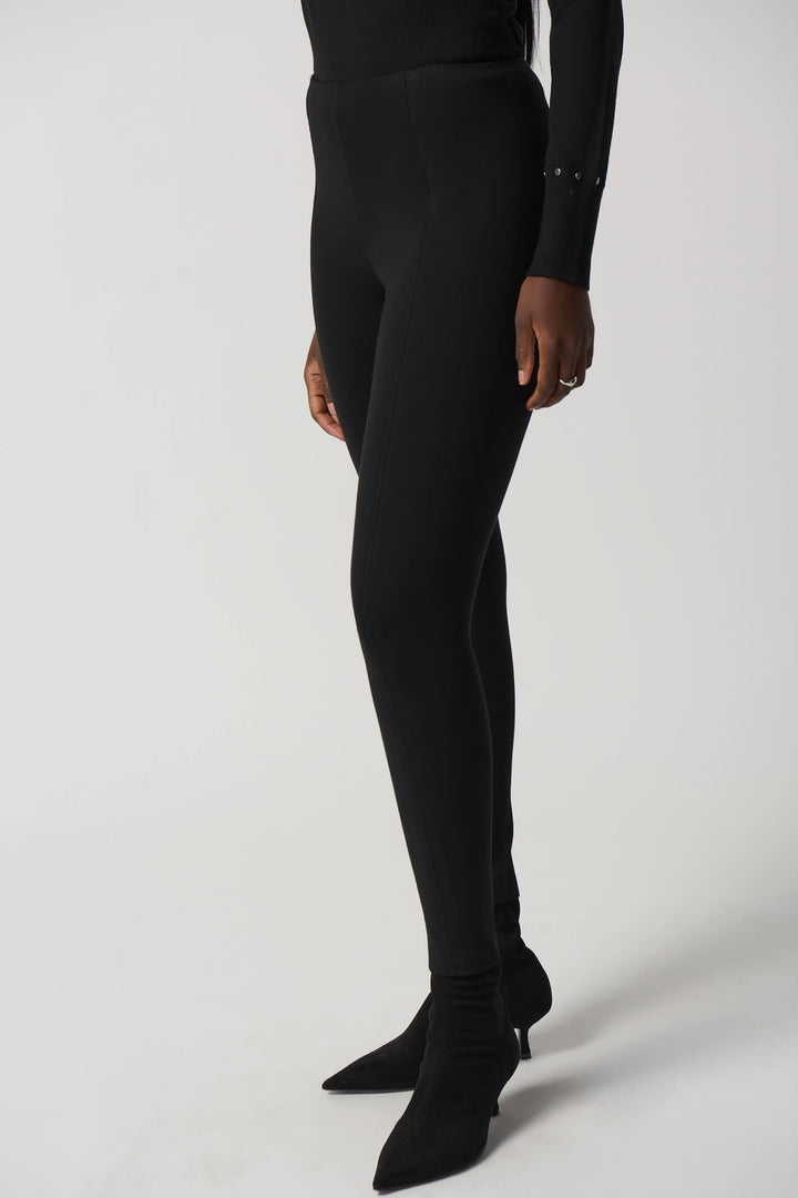 Joseph Ribkoff 233089 Black Slim Leg Contour Pull-On Trousers - Experience Boutique