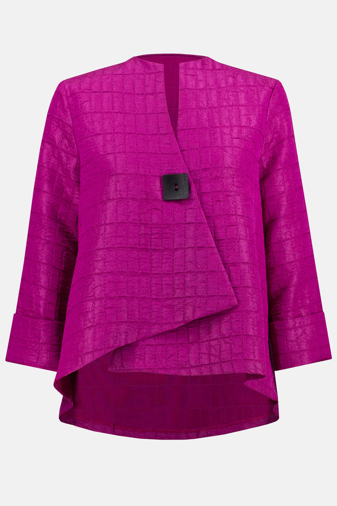 Joseph Ribkoff 233792 Opulence Pink One Button Asymmetric Jacket - Experience Boutique