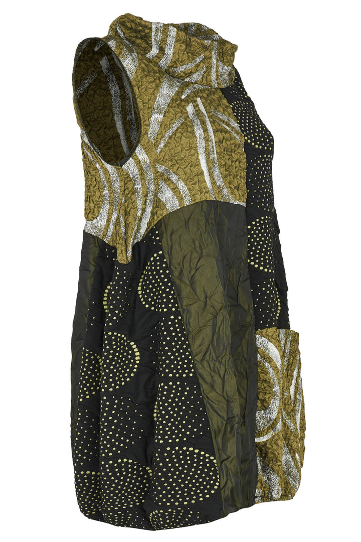 Kozan SP-4702 Alessi Green Carciofi Tunic Top - Experience Boutique