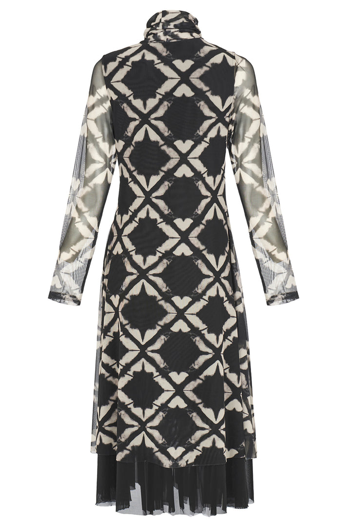 Kozan SH-1685 Mallory Optic Print Midi Dress - Experience Boutique