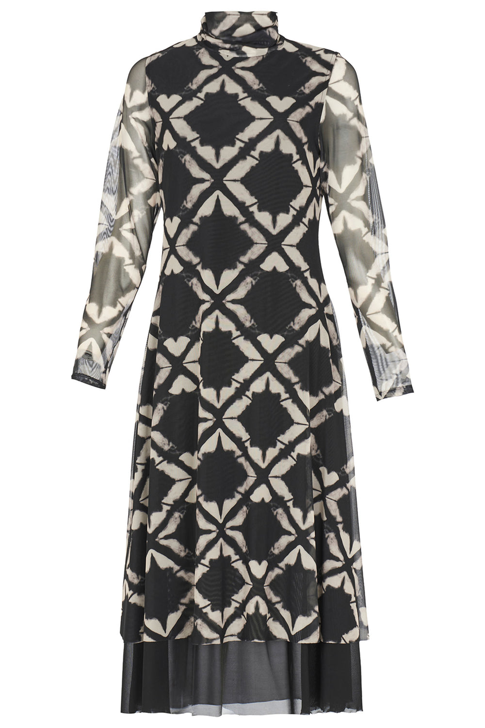 Kozan SH-1685 Mallory Optic Print Midi Dress - Experience Boutique