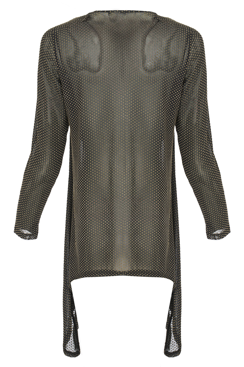 Kozan SH-4686 Mabel Black Minky Khaki Spot Over Top - Experience Boutique