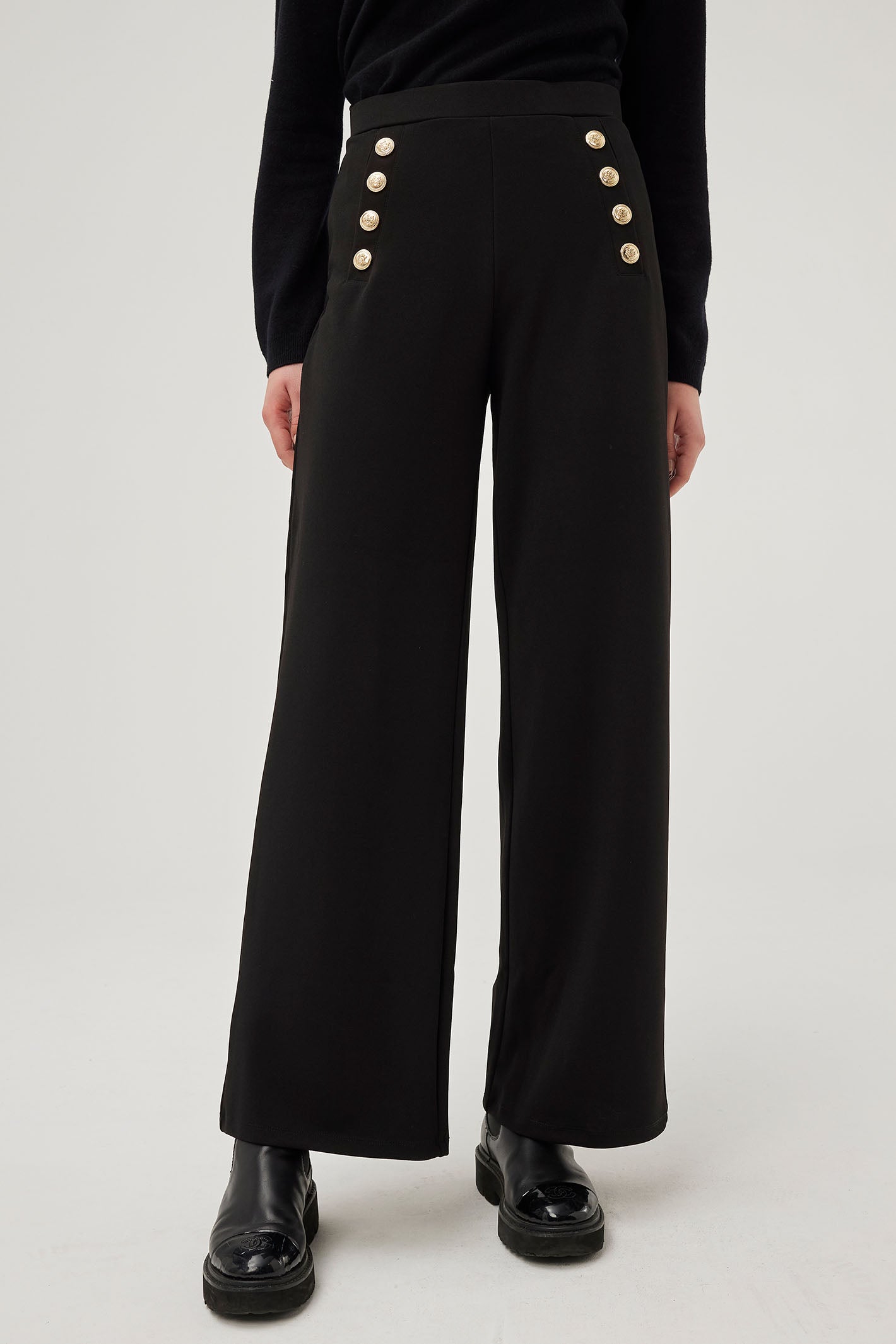 Black and gold trousers best sale