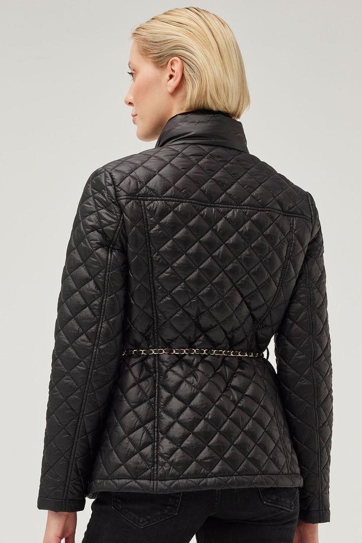 Leo & Ugo KH119 Black Diamond Quilt Jacket - Experience Boutique