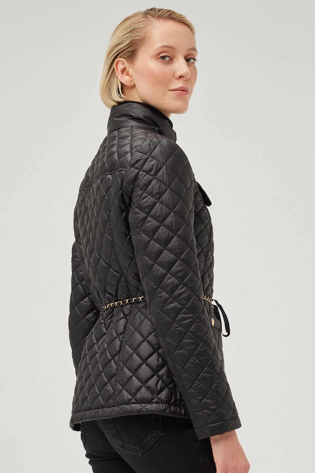 Leo & Ugo KH119 Black Diamond Quilt Jacket - Experience Boutique