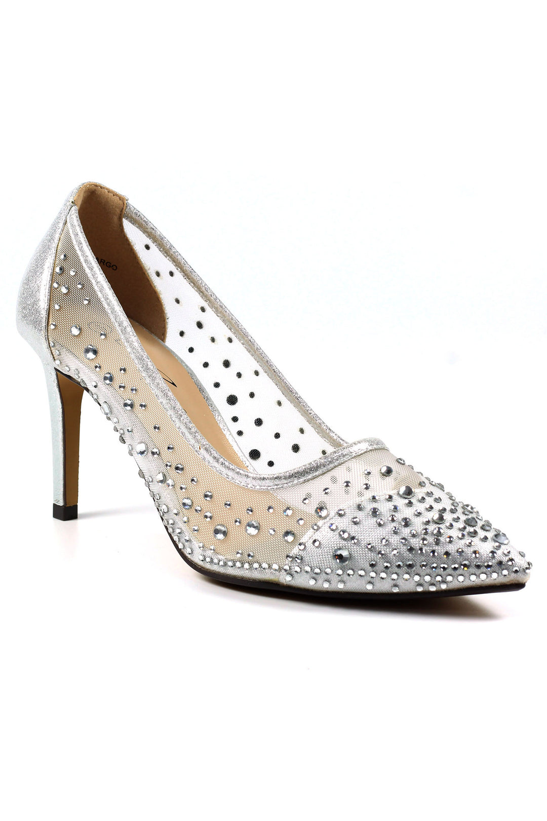 Lunar FLR402 Silver Argo Mesh Elegance Court Shoe - Experience Boutique