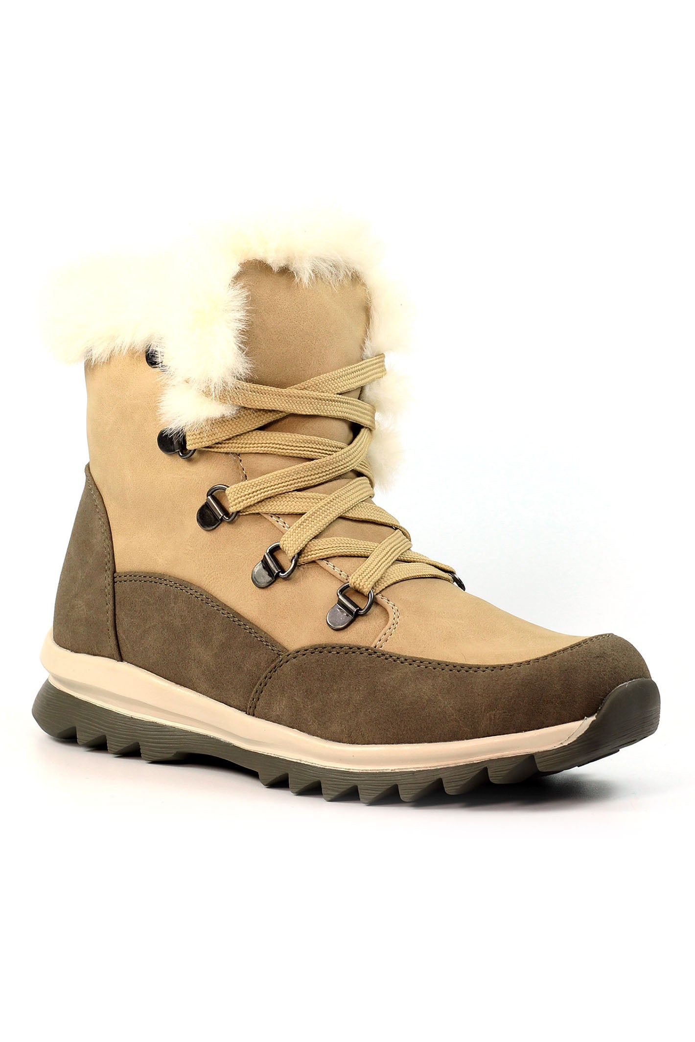 Faux fur lined waterproof boots hotsell