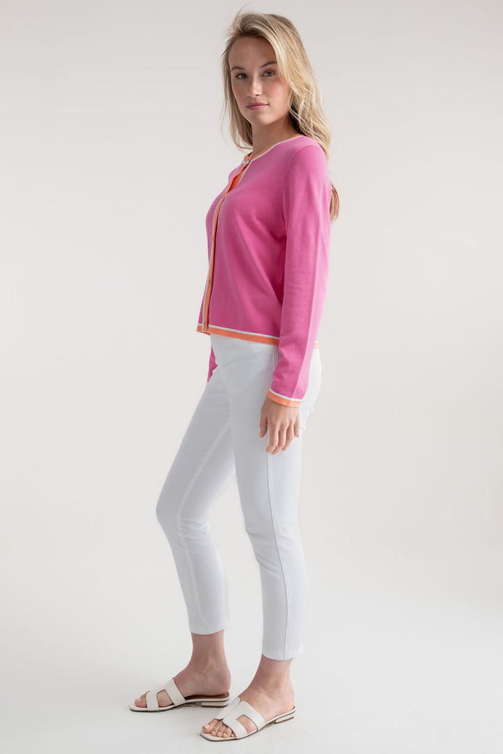 Marble Cardigan Pink 7906 194 - Experience Boutique