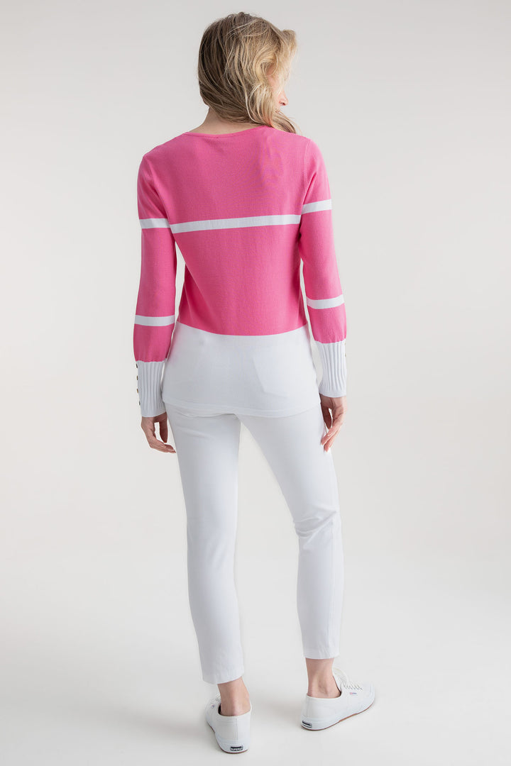 Marble Jumper Pink Stripe 7810 194 - Experience Boutique